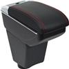 OYHCM Bracciolo Centrale per Renault Clio 4 Armlehnen Clio 3 III IV, Doppio Scomparto, Pelle Nera, Facile da Installare, Accessorio Auto Personalizzato