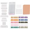 Eurowagens 300Pcs Sublimazione Spazi Prodotti 60Pcs Sublimazione Orecchino Spazi