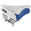 Selle Montegrappa Cucuba® Sella Vintage Montegrappa Originale in Pelle Sintetica con Doppia Molla MOD Export 1750 (Colore: Blu/Bianco)