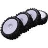 Eurowagens 4 x 17mm Hub Cerchione Profondo Dente Gomma per 18 Fuoristrada Auto Buggy RC