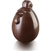 silikomart | Stampo per Cioccolato Termoformato Riutilizzabile LADY COCCA, Confezione da 1 Stampo per Uovo di Cioccolato, Forma Gallina, 250 x 150 h 58 mm, Made in Italy