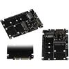 KALEA-INFORMATIQUE Adattatore per SSD M2 NGFF SATA B o B+M Key e/o SSD mSATA to SATA