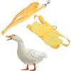 Pssopp Guinzaglio per Anatre Pettorina per Pollo Regolabile Pettorina Regolabile per Pollo per Animali Domestici Anatra, Oca, Gallina(Giallo M)