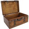Topiky Baule Antico Decorativo in Legno, Borsa per Vestiti, Giocattoli, Accessori per Foto, Valigie (Grande)Legno