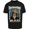Mister Tee The Notorious B.I.G. Biggie Crown Oversize Tee, Maglietta da Uomo con Stampa Ritratto di Biggie Smalls, Taglie XS - XXL, Nero, XXL