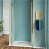 Box Doccia Int. Porta Doccia a Libro H190cm Profili Oro