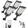 VEVOR Lampioni Solari 500 W per Esterno 50000 LM, Faretto Solare per Parcheggio Commerciale dal Tramonto all'Alba, Lampada di Sicurezza a LED con Sensore di Movimento, Illuminazione Esterna