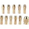FTVOGUE 0.5-3.2mm Piccolo trapano elettrico Set di pinze per mandrino in rame a 4 ganasce, Set di punte per trapano a micro torsione Mini trapano a punta elicoidale Smerigliatrice elettrica