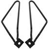 Akozon Reminnbor telaietti moto laterali + telaio porta borse Staffe di montaggio Borse laterali per moto Bar Fit per XL883/1200 HD1450/1584(Nero)