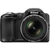 Nikon Fotocamera Bridge compatta Coolpix L830 - Nero + Nikon Nikkor 34x Wide Optical Zoom ED VR 22.5-765 mm f/3-5.9 f/3-5.9 - refurbished