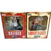 Bandai One Piece Monkey D. Rufy Shanks Figure Set di 2 BANDAI Figuarts ZERO 2010 Japan