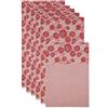DII - Set di 6 fodere per frigorifero non adesive per cassetti, cestini, vassoi, per proteggere i prodotti, 30,5 x 61 cm, colore: Tango Red Dahlia