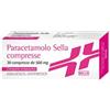 Sella Paracetamolo 500 Mg Farmaco Antipiretico Per Abbassare La Febbre 30 Compresse