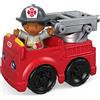 Fisher-Price Veicolo e Figura del Piccolo Popolo - Pompiere e Camion dei Pompieri