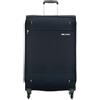 Samsonite Base Boost - Valigia morbida da 66 cm di medie dimensioni, trolley con 4 ruote, lucchetto TSA, leggera ed espandibile, 67,5 L, Blu (Navy Blue)