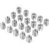 Hilitand 20 pezzi acciaio inox SUS303 parti di fissaggio viti autofilettanti rivetti filettati con inserti filettati per dadi per riparazione elicoidale M8 x 15mm