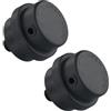 Naseom Confezione da 2 Silenziatori per Compressore con Filtro Dell'aria, Accessori Compressore Aria, Nero Filtro per Riduzione del Rumore del Compressore D'aria per Compressori Senza Olio (16 mm)