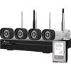 Nivian KIT1030W6-4CAM-1TB Kit Videosorveglianza WiFi 4 Telecamere 3MP NVR 10 Canali 1TB - Nivian
