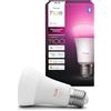 Philips Hue LED A60 (Confezione da 1), Lampadine smart con luce bianca e colorata E27, Luci smart da 8,1 W e 1.100 lumen, Lampadine intelligenti compatibili con Alexa, Google Assistant e Apple Home