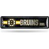 Rico Industries Cartello stradale in metallo con scritta NHL Hockey Boston Bruins, 10,2 x 38,1 cm, decorazione per la casa, camera da letto, ufficio, uomo caverna, argento