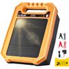 VEVOR Caricabatterie Solare per Recinzioni, Caricabatterie Solare da 0,3 J e 8 kV Portata 3 km Kit di Elettrificazione per Recinzioni Elettriche Resistente alle Intemperie, Autonomia di 7 Giorni
