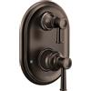 Moen UT3322ORB M-Core 3-Series-Rivestimento Doccia a 2 Maniglie trasferimento Integrata, valvola Richiesta, Bronzo lucidato a Olio