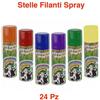 24 PZ Stelle Filanti Spray colori assortiti 83 ml
