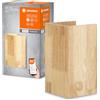 LEDVANCE EDVANCE Lampada ORBIS WOOD SMART+ Wi-Fi, lampada da parete per interni a LED dimmerabile, illuminazione 14W, 3000-6500K, 600lm, forma quadrata in vero legno, 21x11cm