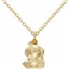 U-TREASURE Collana Pokemon Psyduck Koduck In Oro Giallo K18 Catena 45cm