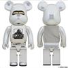 MEDICOM TOY Be Serie Xlarge Sorayama 1000% Argento Bearbrick MEDICOM TOY W/Scatola Giappone