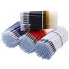 Eurowagens 50 Pcs Nero/Blu/Rosso Penna Gel Ricariche 0.5mm Sostituibile Penna Ricariche