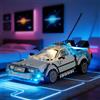 YEABRICKS Luce LED per Lego-77256 Speed Champions Time Machine dal modello Back to The Future Building Blocks (set da costruzione non incluso)