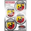 4R Quattroerre.it Abarth 1232837 Adesivi Tondo, 48mm, Confezioni da 4