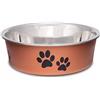 LOVING PETS - Ciotola di Metallo per Animali Domestici, Piccola da 350 ml, in Rame