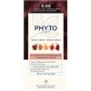 phyto Color kit phytocolor 6,66 castano intenso rosso ciliegia 1 latte rivelatore 50 ml + 1 crema colorante 50 ml + 1 maschera prolunga colore 10 ml + 1 paio di guanti
