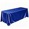 JIUERYY Tovaglia in Raso per Banchetto di Nozze Banchetto Evento Decorazione Battesimo, Blu Reale, 145x320CM