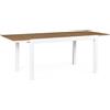 Andrea Bizzotto Tavolo Allungabile Elias 140-200 x 90 cm in Alluminio Bianco