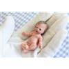Reborn Bambola Completo Silicone Mini Assonnati Bambino Fatto a Mano Raro 6cm