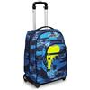 Seven Zaino Trolley, Scuola Elementare, Doppio Uso, Doppio Scomparto, Spallacci a Scomparsa, Bambino, Wet Color Boy, blu