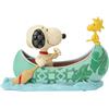Enesco Figura Jim Shore Snoopy E Woodstock In Canoe Believe It #6017869