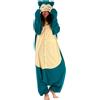 SAZAC Costume Snorlax POKEMON Kabigon Unisex Taglia Unica Kigurumi Cosplay Nuovo