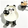 Vastsea Portacucchiaio ceramica panda, Appoggiamestolo, Porta posate cucina, per la cucina, per cucchiai, forchette, bacchette e coperchi di pentole. (13.20×9×4.30cm)