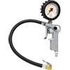 GAV Pistola Gonfiaggio Pneumatici Professionale Made in Italy con Manometro Pressione WIKA da 63mm per Pressione Gomme di Auto Moto Camion e Biciclette (63mm Standard BAR PSi)