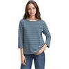 TOM TAILOR Maglietta da Donna, 38898 - Strisce Bianche Bianche Scuro, XL