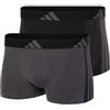 adidas Boxer a Maniche Lunghe (2 Pezzi) - Active Micro Stretch Senza Cuciture - Biancheria Intima Comoda, Assorted, L
