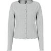 PIECES Cardigan da Donna Pcmarie LS Poin Jrs Noos BC, Grigio Chiaro Mix, S