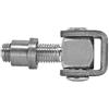 SOTECH 2 x Maschietti per Cancello 83 mm regolabili con Dado a Saldare M16 Guarnitura per Portone Bandella per Portone in