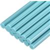 QUARKZMAN Mini Bastoncini di Colla a Caldo per Pistola Colla 11mm x 100mm Blu Chiaro 12pz