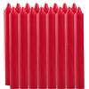Etrexonline Candele Lunghe per Candelabro Senza Profumo, Durata 7,5 Ore - Set de 16 unità Candele Rosse
