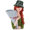 Henriette Scultura vaso fiori in resina Dora cod.D19015